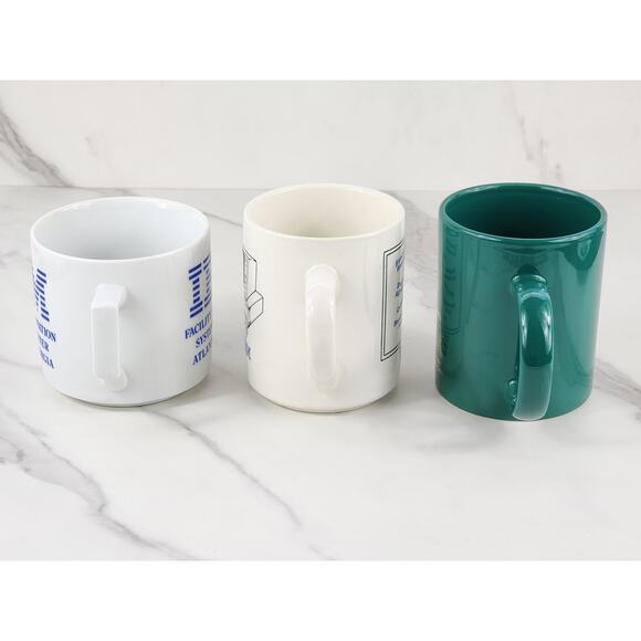 IBM Computer Facility Automation Coffee Mug 10oz Teacup 90s System 3 1/2" x3 Vtg - Picture 6 of 13